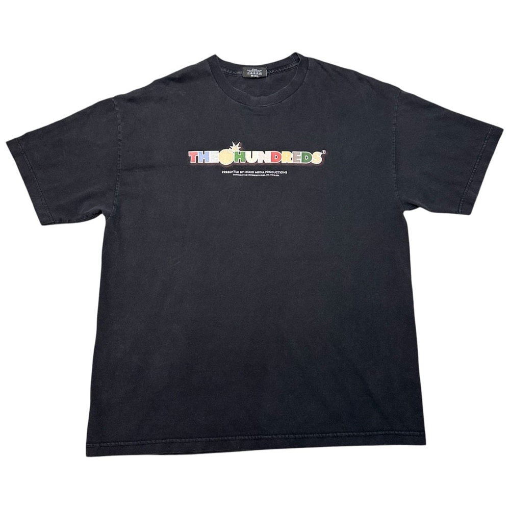 The Hundreds Black Graphic Crewneck T-Shirt, XL